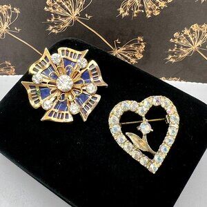 Vintage Brooch Duo